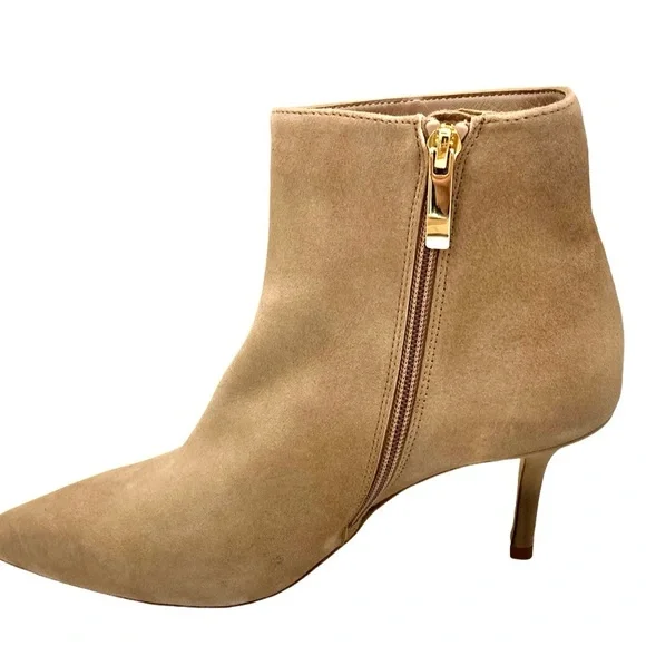NIB L'Agence Aimee Beige Suede Ankle Boot - Sz 37.5 = US 7.5 - Picture 7 of 13